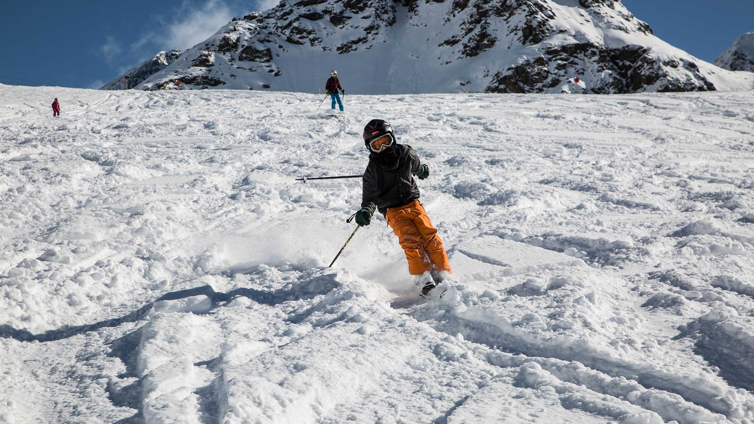 Kind im Tiefschnee - Kühtai - Skiregion Hochoetz - Kühtai