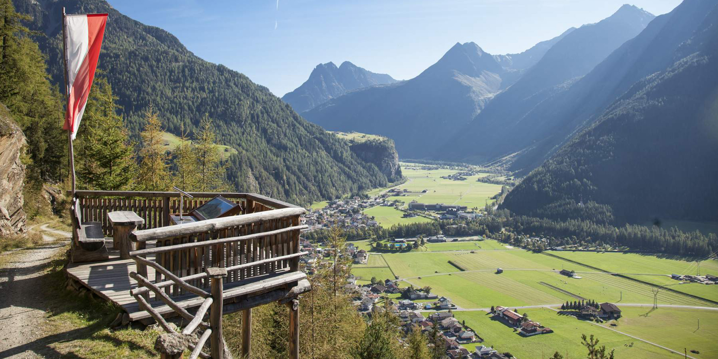 Adlerblick Längenfeld Sommer