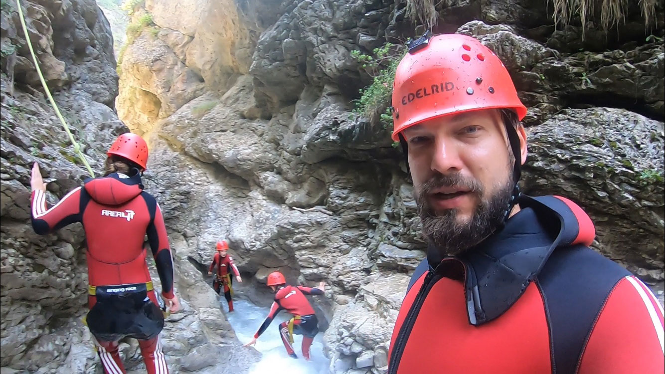 Canyoning mit Kids - Familienurlaub Ötztal Tirol